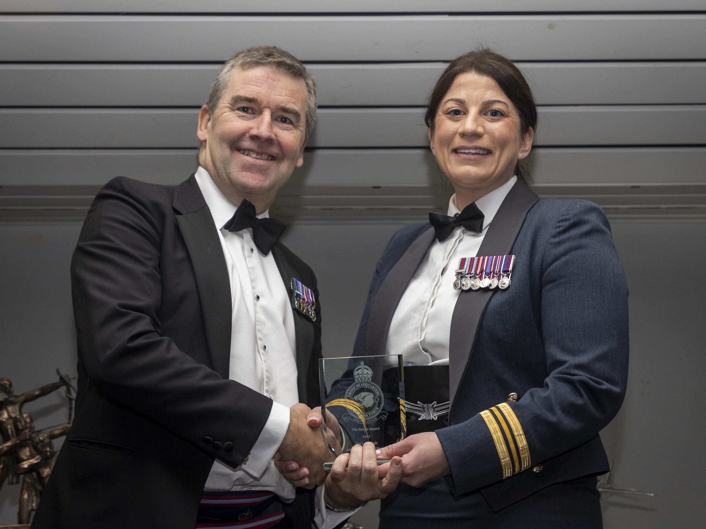 Squadron Leader Lucy Playle winner of The People Award